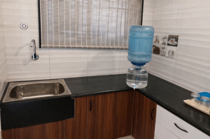 Studio kitchenette and pantry