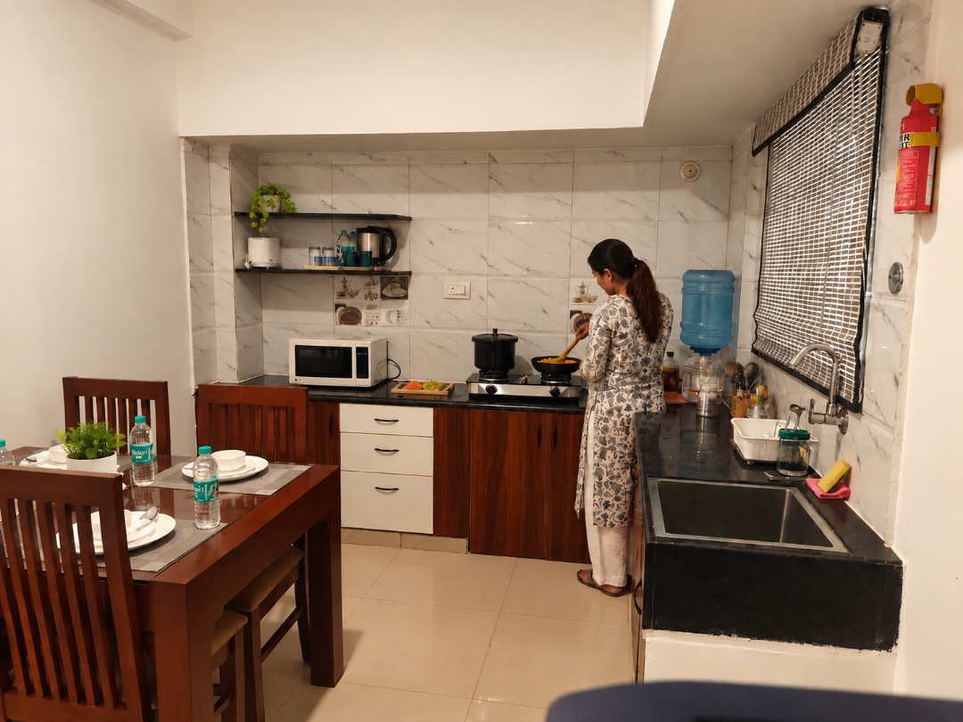 Fully functional kitchen