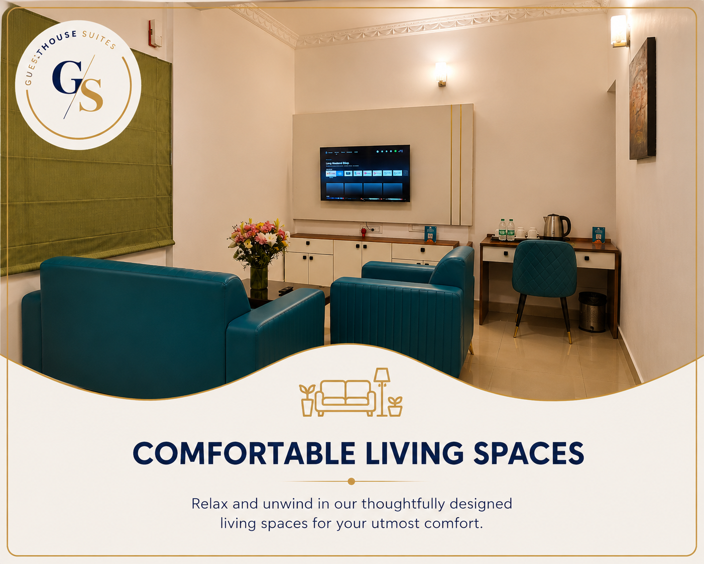 Living room Guest House Suites Kadubeesanahalli